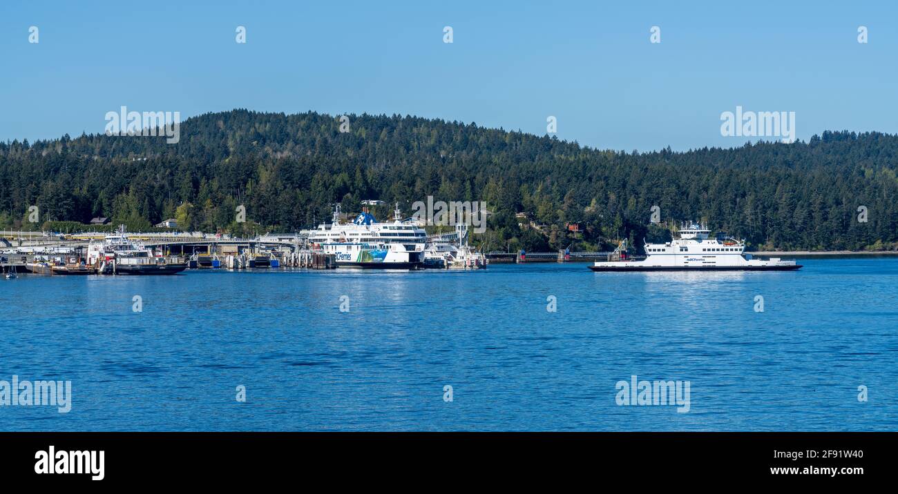 Gare maritime de Victoria Swartz Bay. Colombie-Britannique, Canada. Banque D'Images