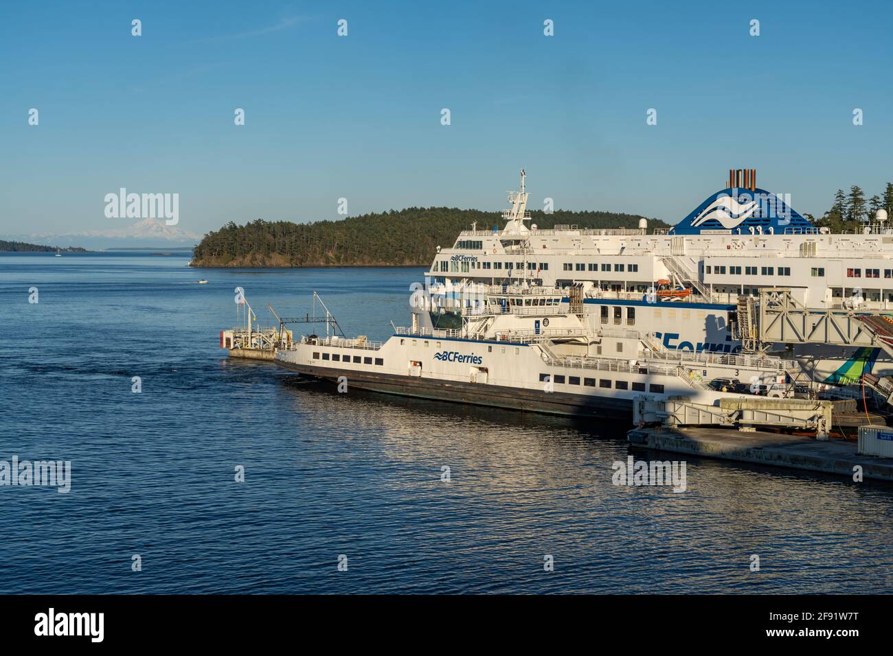 Gare maritime de Victoria Swartz Bay. Colombie-Britannique, Canada. Banque D'Images