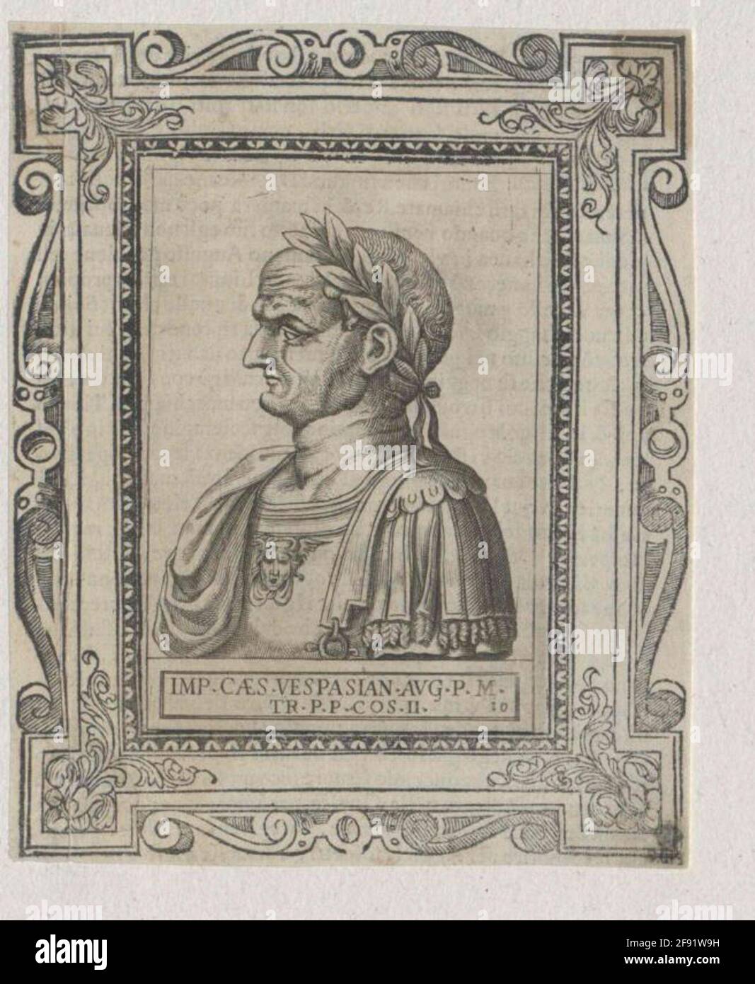 Vespasien, empereur romain. Banque D'Images