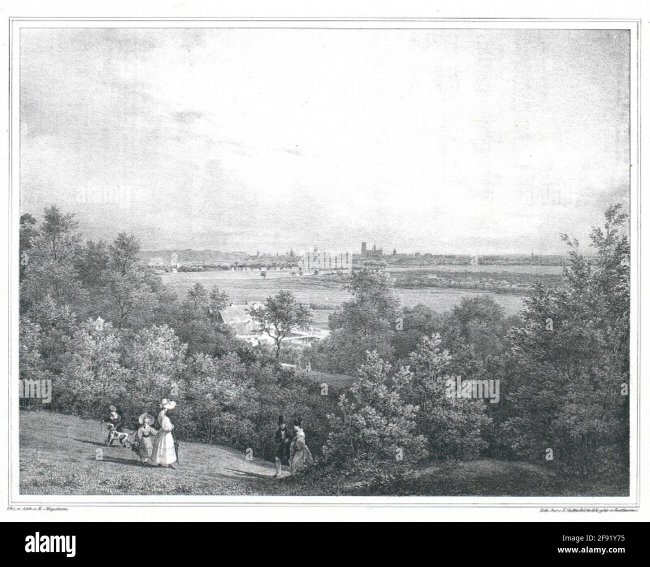 Gdansk, vu du valde de la guette du porc. Banque D'Images