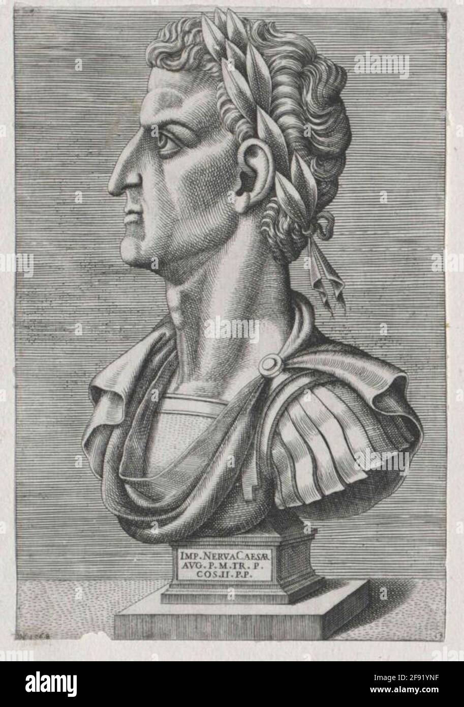 Nerva, empereur romain. Banque D'Images