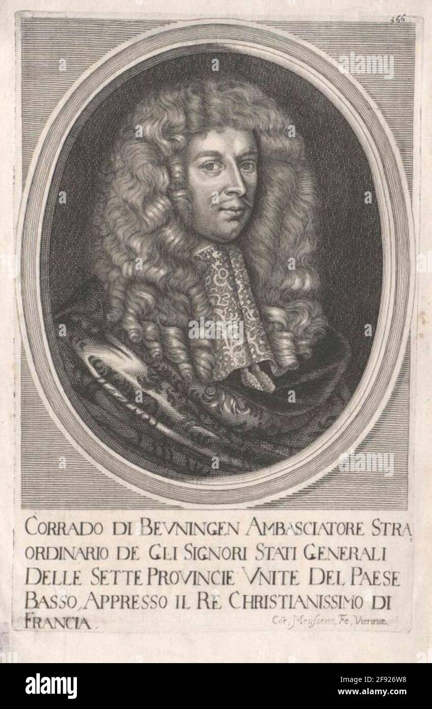 BEAUNINGEN, Konrad van Stecher: Meyssens, Cornelisdation: 1650 / 1673Genesis Factible: Vienne Banque D'Images