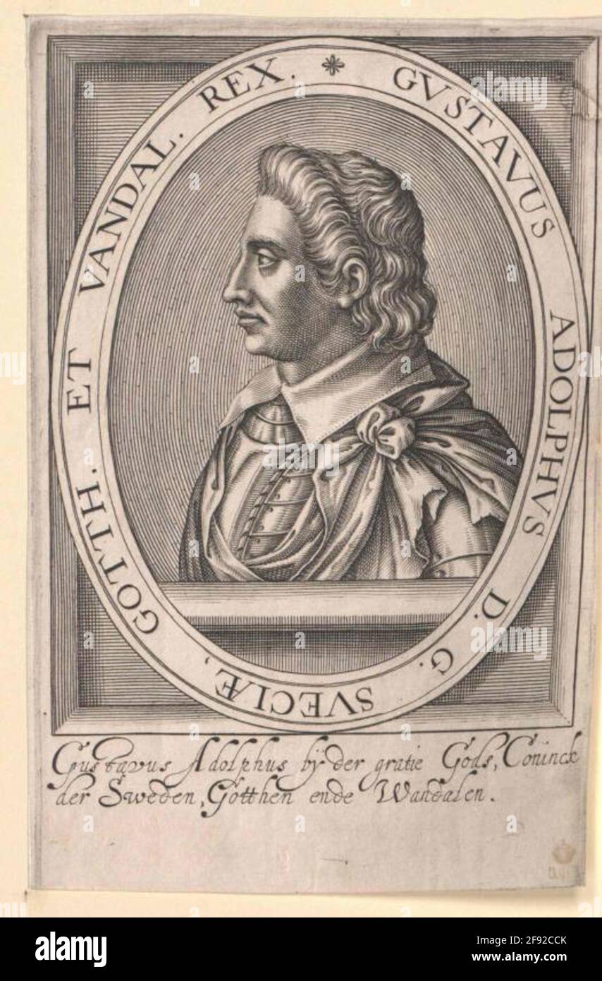 Gustav II Adolf, roi de Suède. Banque D'Images