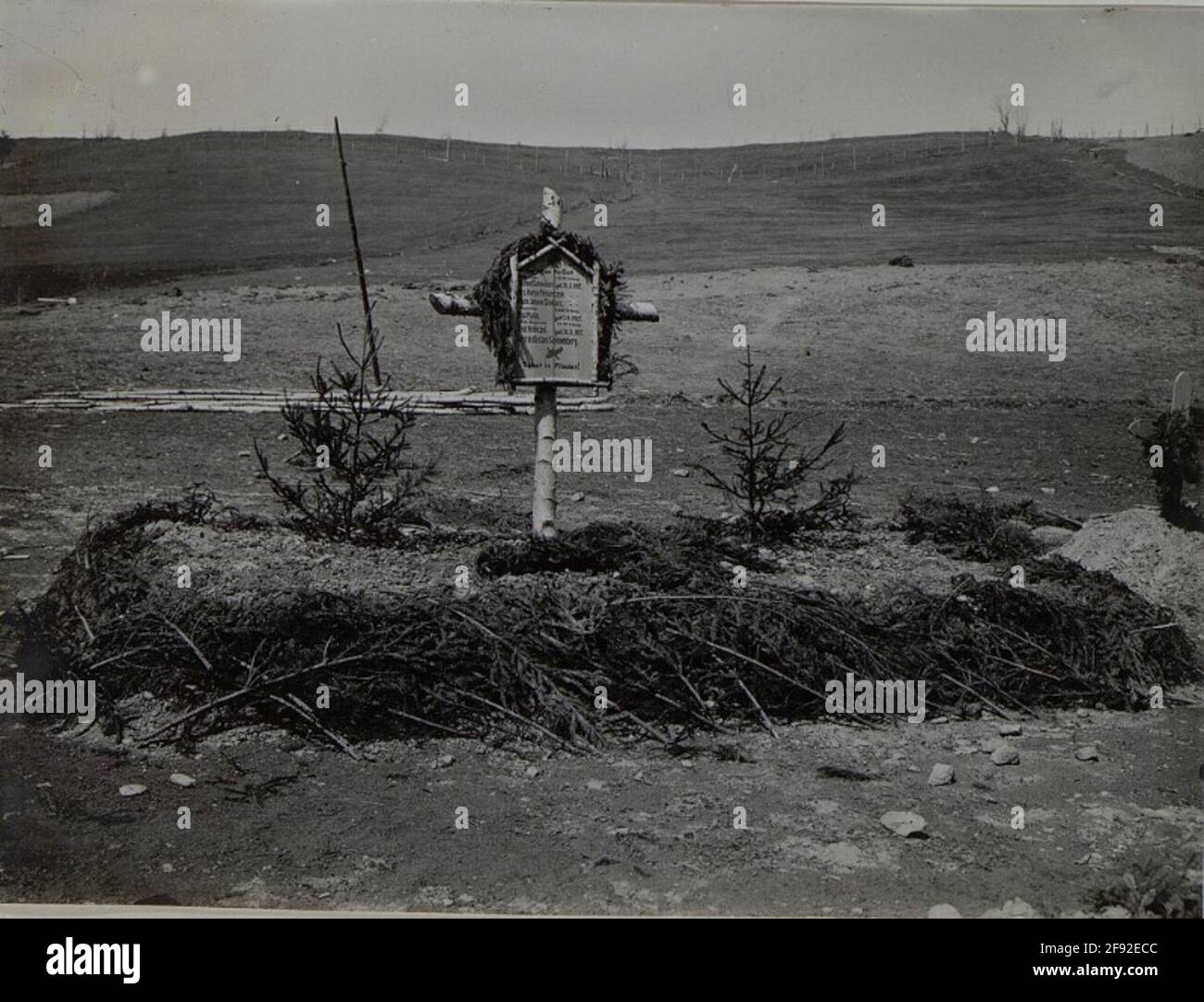 Tombes de héros allemand à Jacoby. Banque D'Images