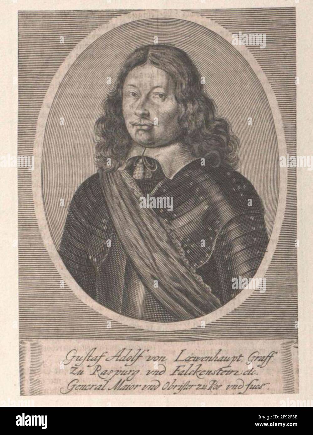 Lewenhaupt, Gustaf Adolf Graf. Banque D'Images