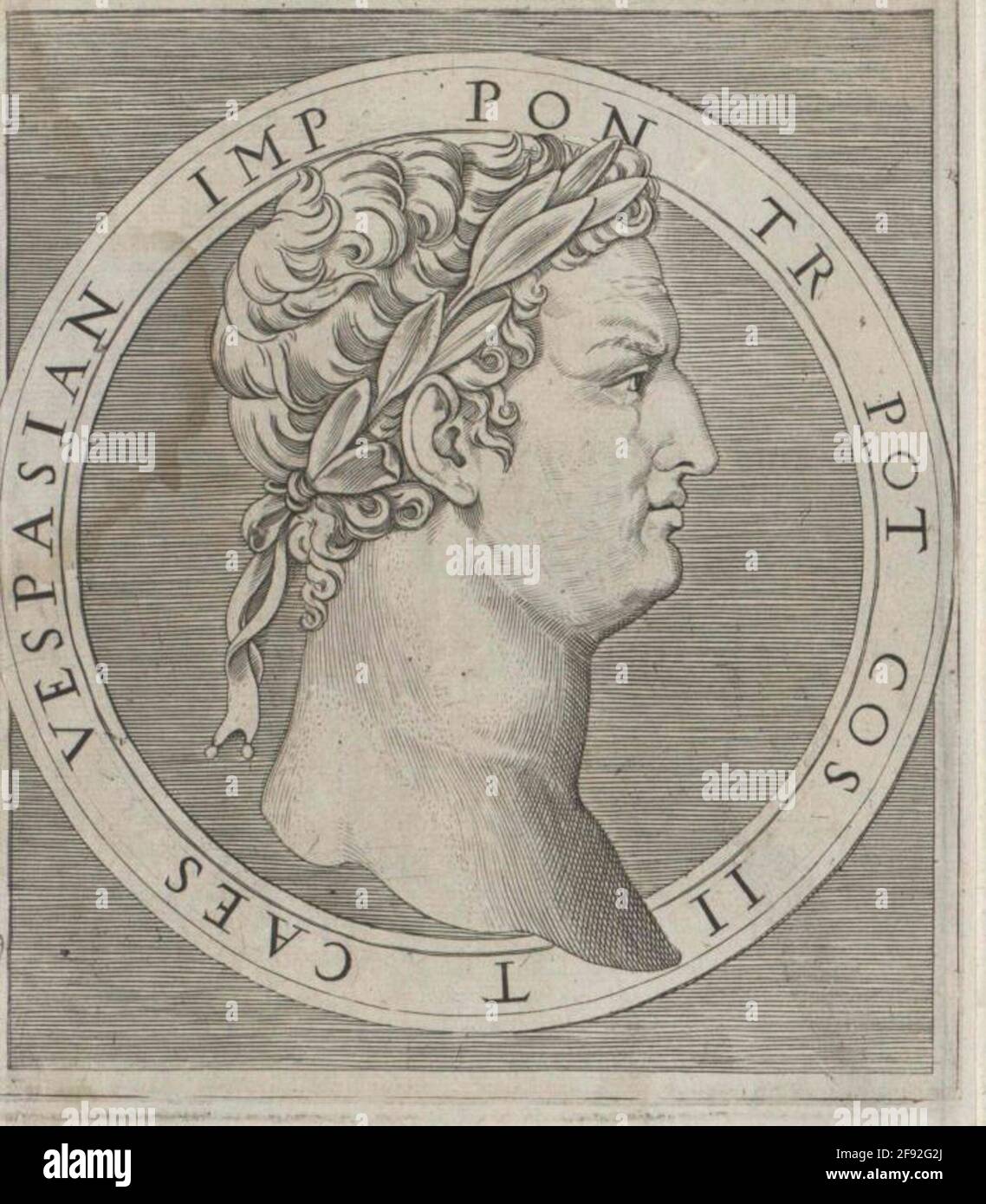 Vespasien, empereur romain. Banque D'Images