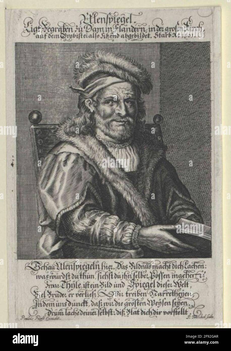 Eulenspiegel, Till Stecher: Trooschel, PeterLeger: Prince, PaulDation: 1635/1666 Banque D'Images