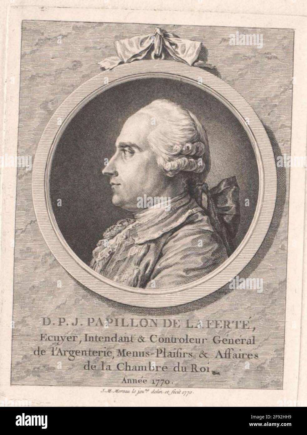 Papillon de la Ferté, Denis Pierre Jean. Banque D'Images