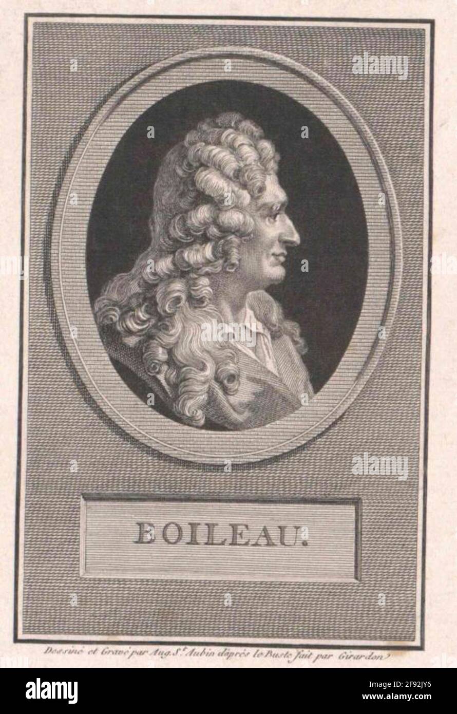 Boileau-Despréaux, Nicolas Zeichner: Saint-Aubin, Augustin Destecher: Saint-Aubin, Augustin Dedatierung: 1751/1807 Banque D'Images