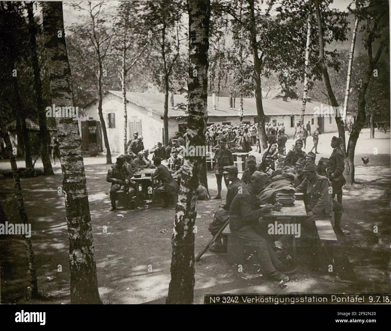 Station de dégustation de Pontafel 9.7.18. . Banque D'Images
