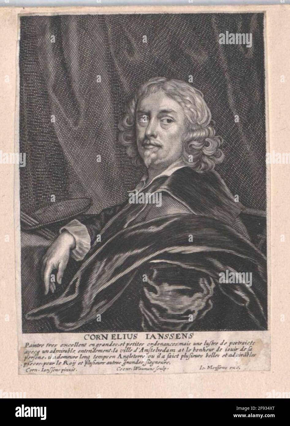 Jonson Van Ceulen, Cornelis. Banque D'Images