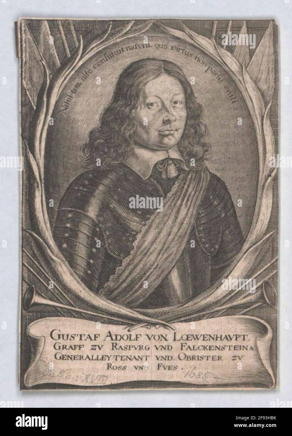 Lewenhaupt, Gustaf Adolf Graf. Banque D'Images