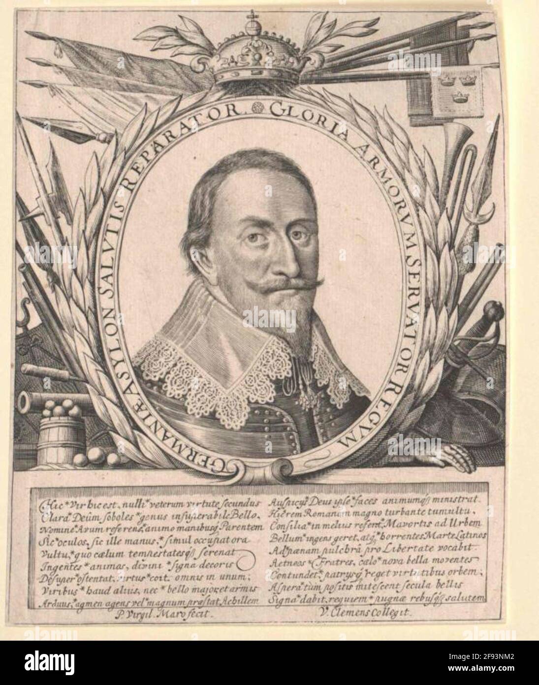 Gustav II Adolf, Roi de Suède Éditeur : Hegerus, Franciscus Banque D'Images