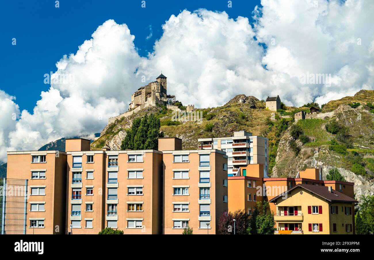 Basilique de la Valère à Sion, Suisse Banque D'Images