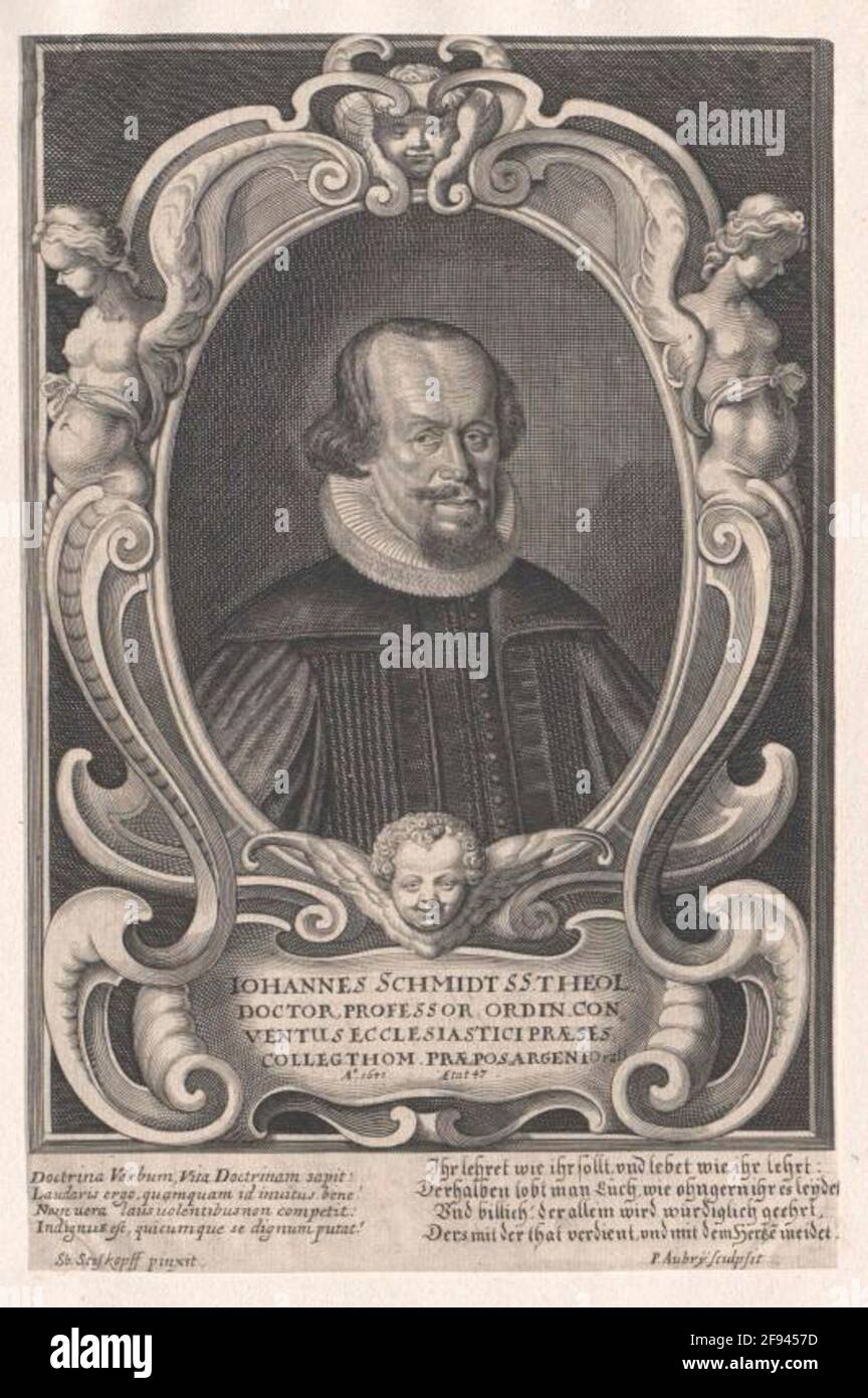 Schmidt, Johann peintre: Tête de choc, Sebastianstecher: Aubry, Peter (2) Banque D'Images