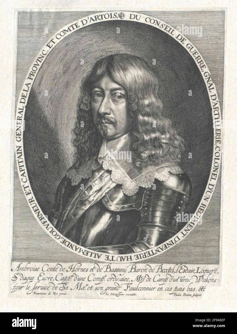 Hornes, Comte des Baucignes, Ambroise de. Banque D'Images