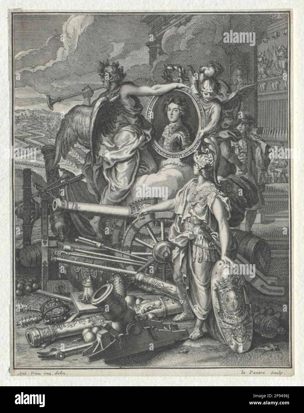 Bourbon, duc du Maine, Louis I. Auguste de. Banque D'Images