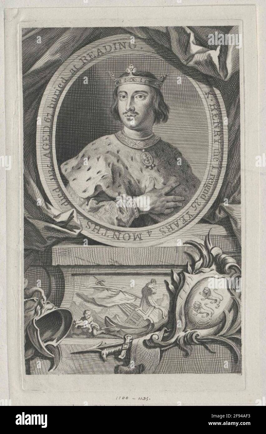 Heinrich I, roi d'Angleterre. Banque D'Images