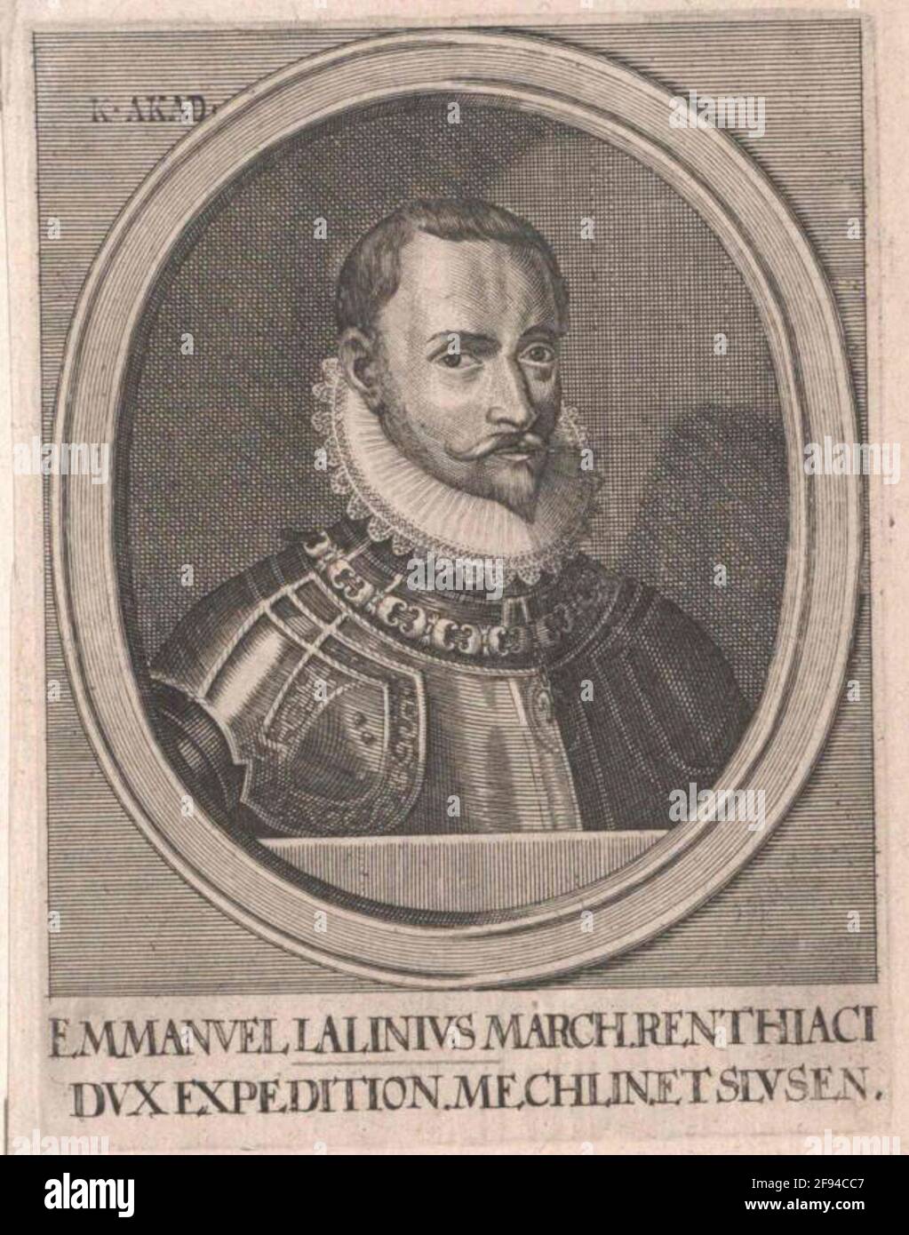 Lalaing, Marquis de Renty, Emanuel de. Banque D'Images