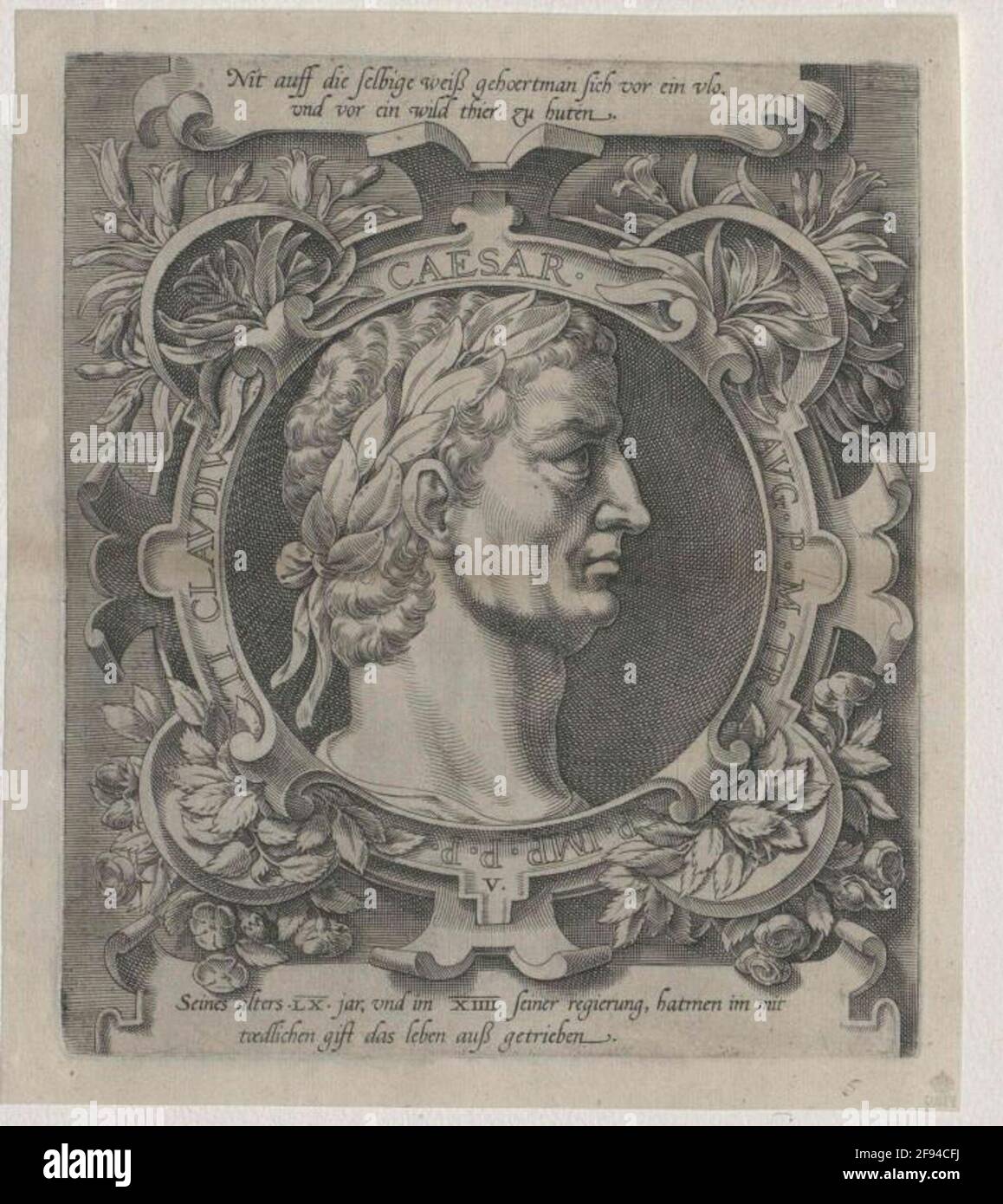 Claudius, empereur romain. Banque D'Images