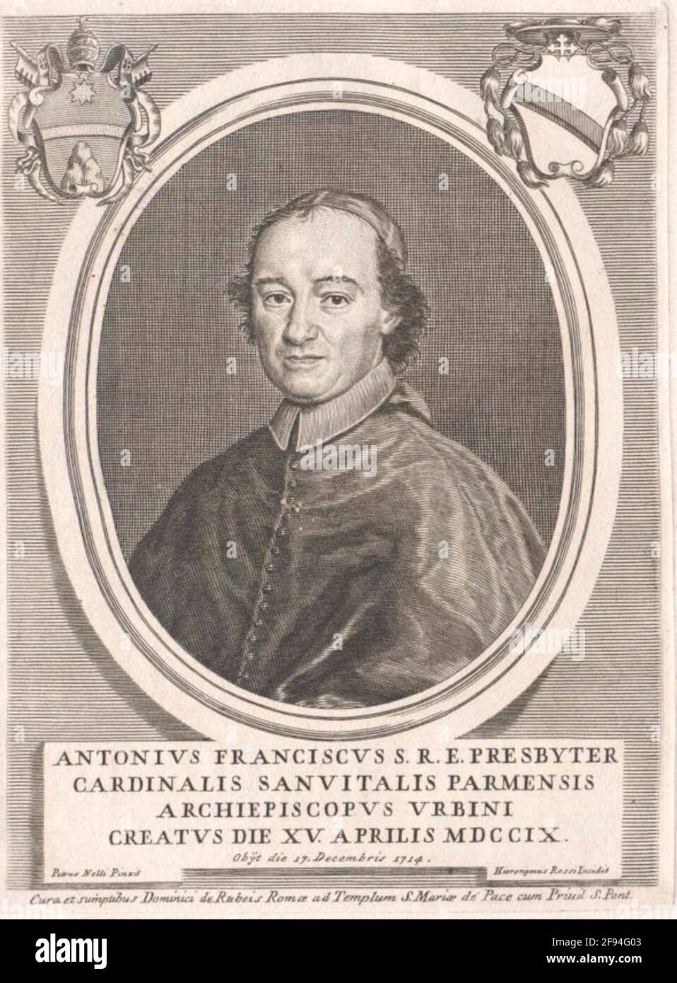 Sanvitale, Antonio Francesco. Banque D'Images