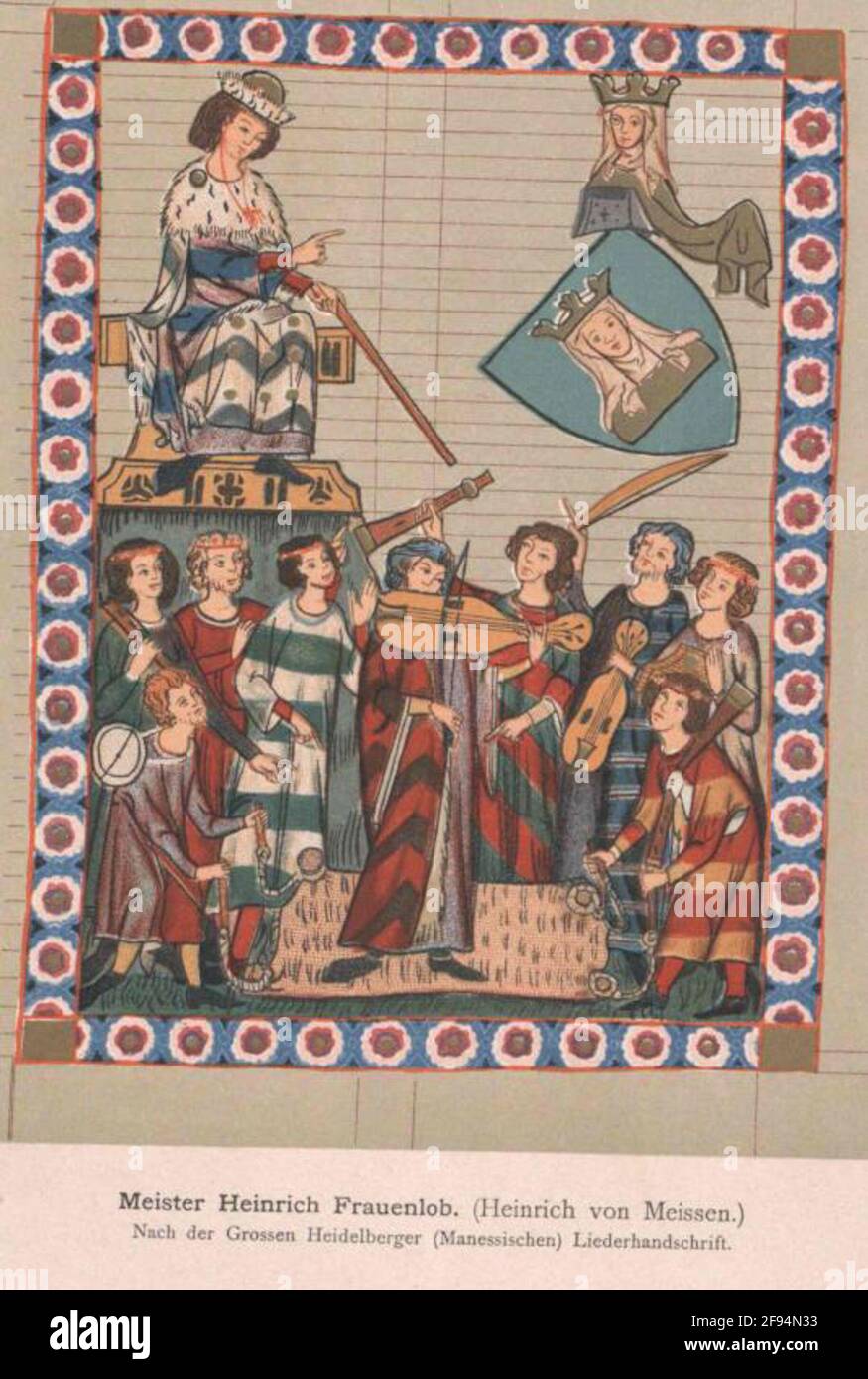 Heinrich de Meissen. Banque D'Images