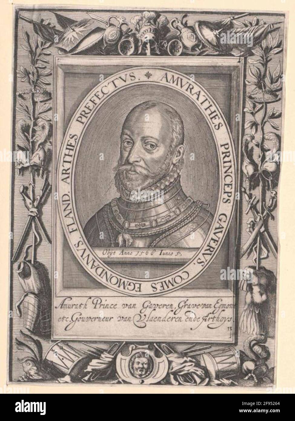 Egmond, nombre de Lamoral de. Banque D'Images