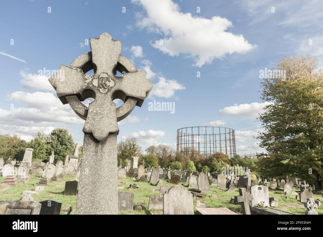 Cimetière de Kensal Green Banque D'Images