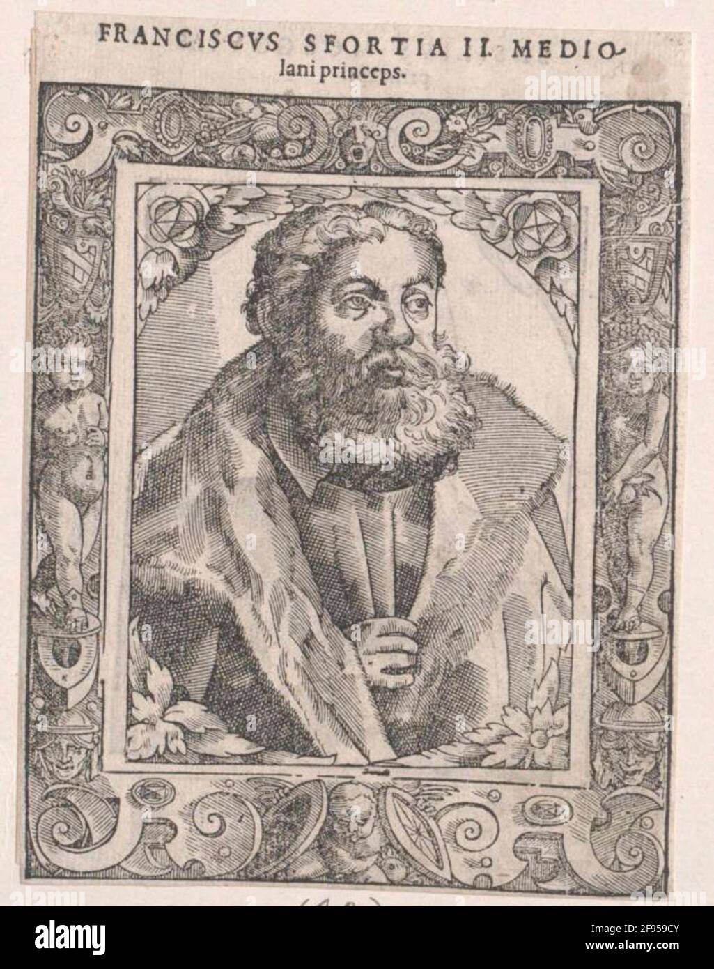 Sforza, Francesco Form Cutter: Stimmer, Tobiasdation: 1554/1575 Banque D'Images