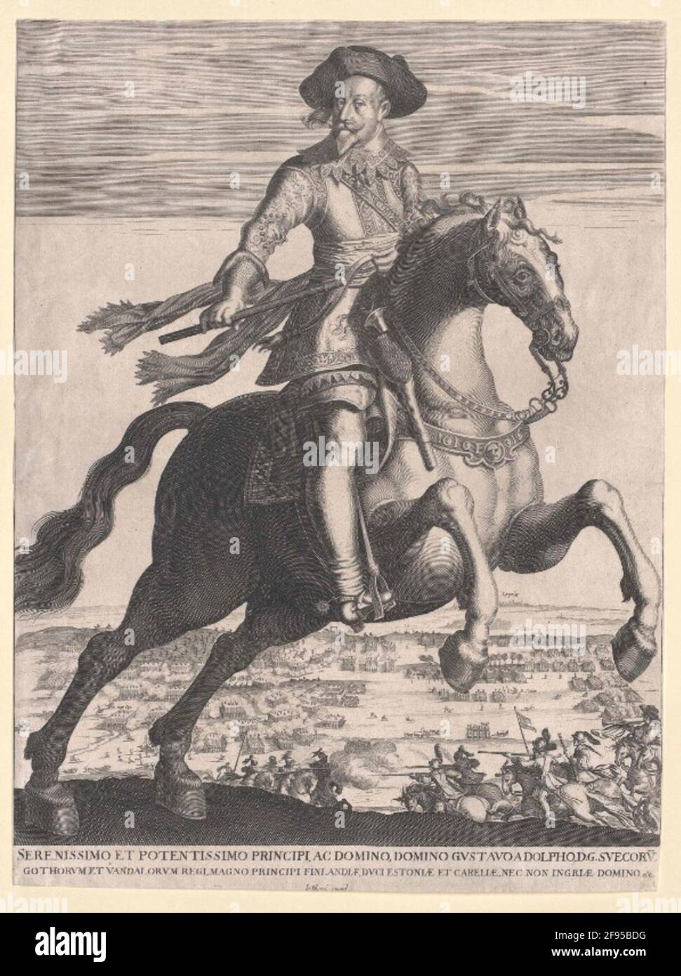 Gustav II Adolf, roi de Suède. Banque D'Images