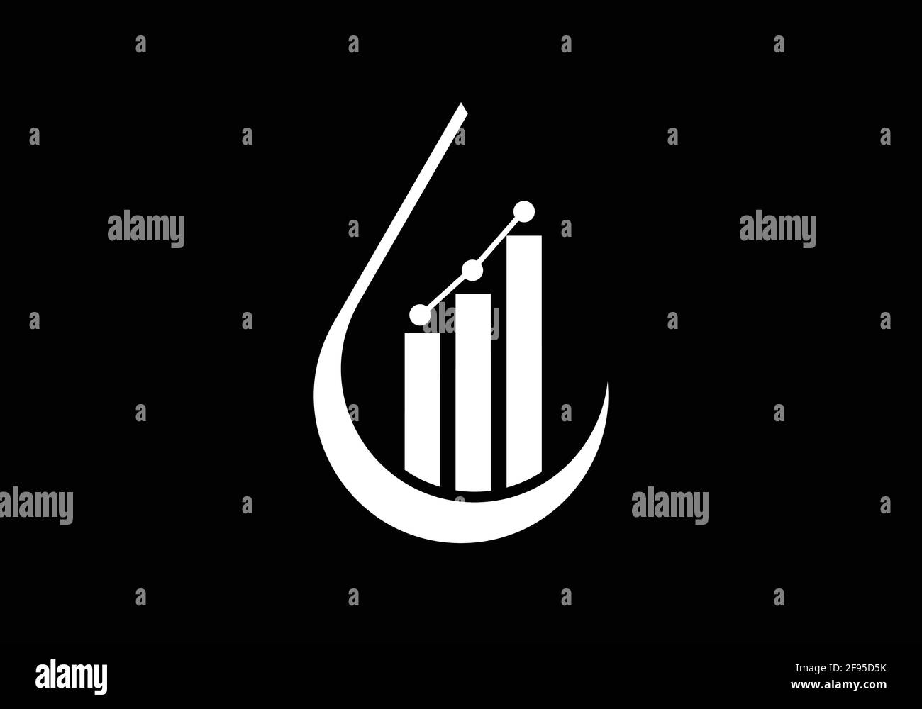 Modèle de conseil vectoriel de logo financier Illustration de Vecteur