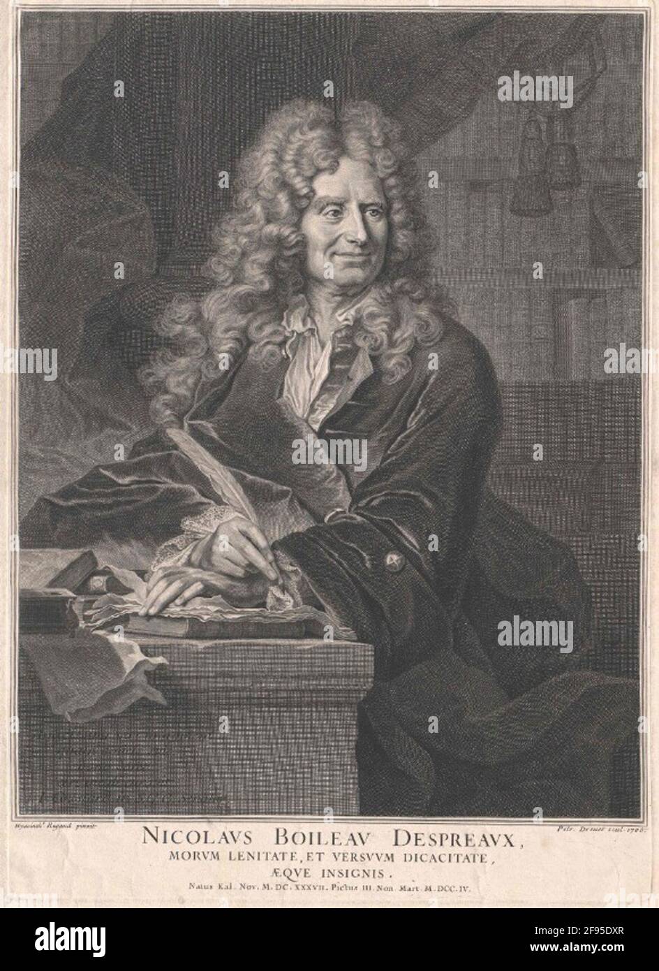 Boileau-Després, Nicolas Stecher: Drevet, Pierre (1663) Banque D'Images