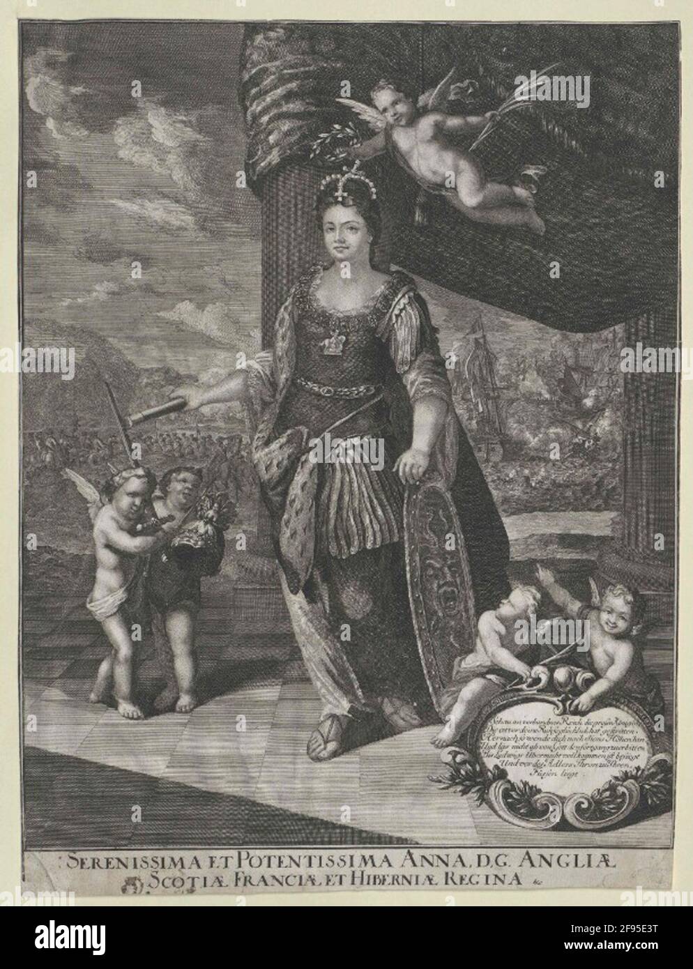 Anna, Reine d'Angleterre. Banque D'Images