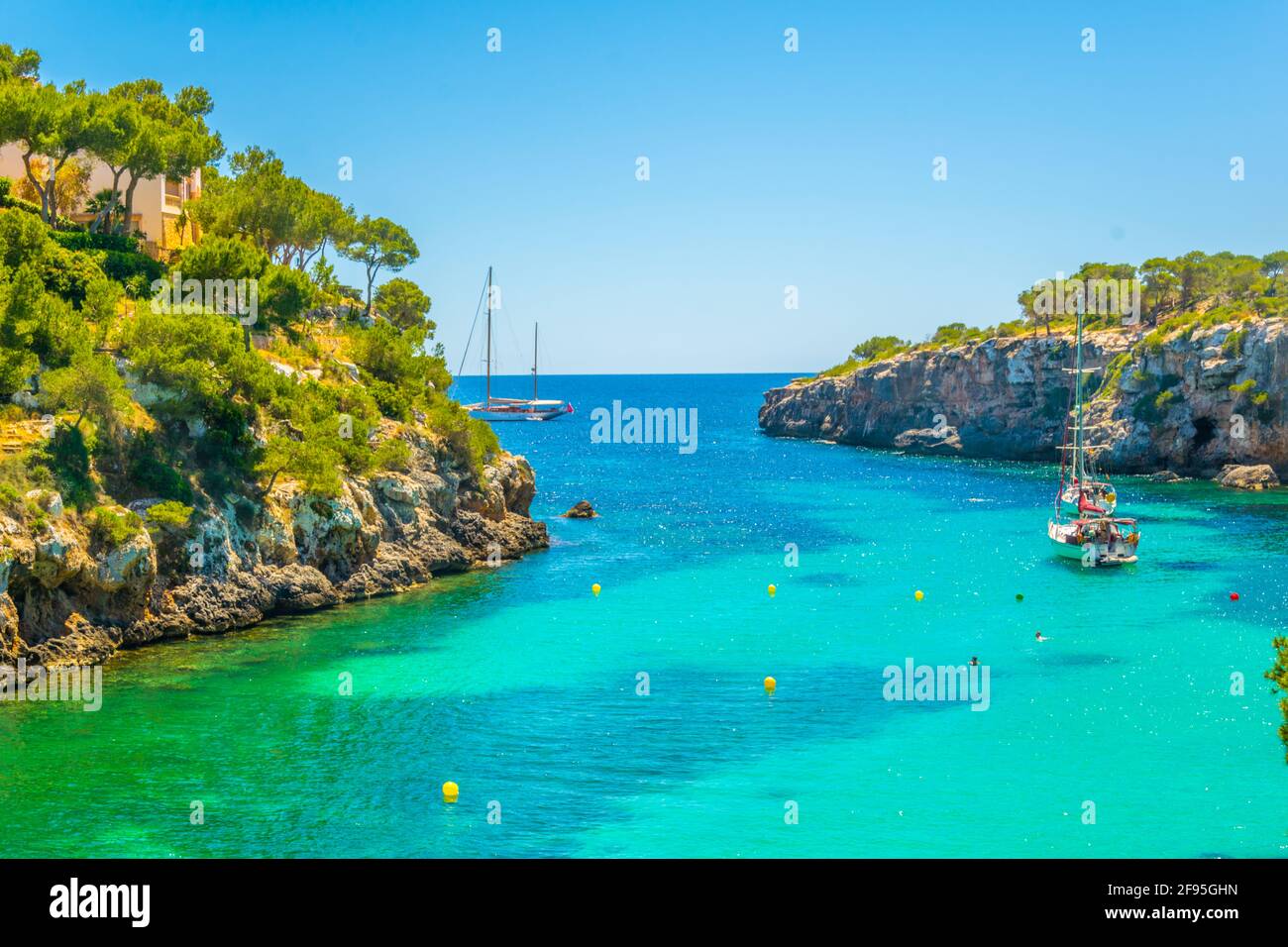 Baie de Cala Pi à Majorque, Espagne Banque D'Images