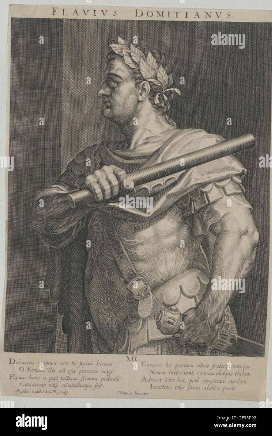 Domitian, empereur romain. Banque D'Images