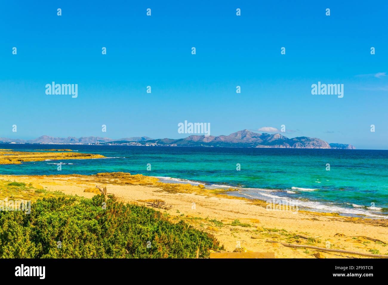 Playa s'Arenal d'en Casat à Majorque, Espagne Banque D'Images