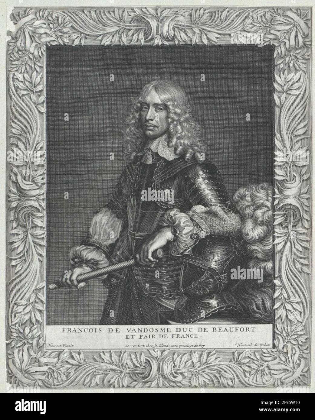 Vendôme, Duc de Beaufort, François de Stecher: Nanteuil, Robertdatierung: 1647/1678 Banque D'Images