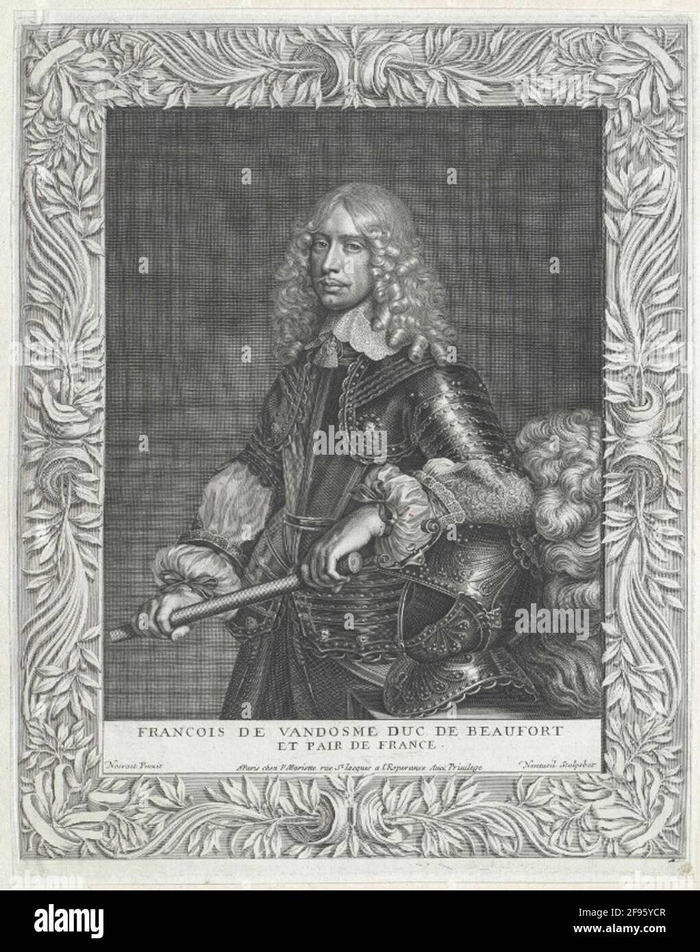 Vendôme, Duc de Beaufort, François de Stecher: Nanteuil, Robertdatierung: 1647/1678 Banque D'Images