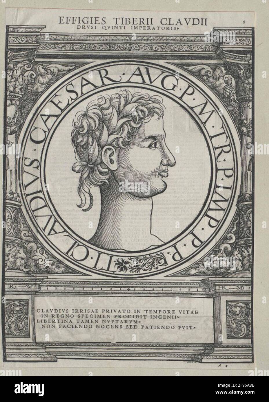 Claudius, empereur romain. Banque D'Images