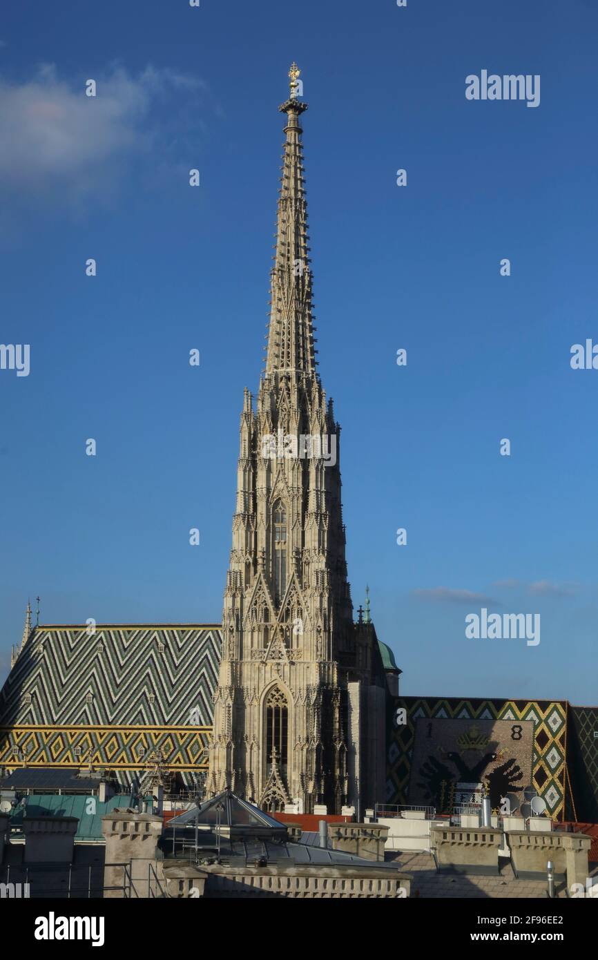 L'Autriche, Vienne, la Cathédrale Saint-Étienne Banque D'Images