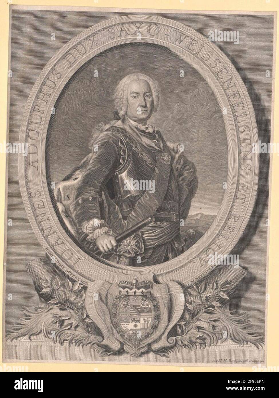 Johann Adolf II, duc de Saxe-Weissenfels. Banque D'Images
