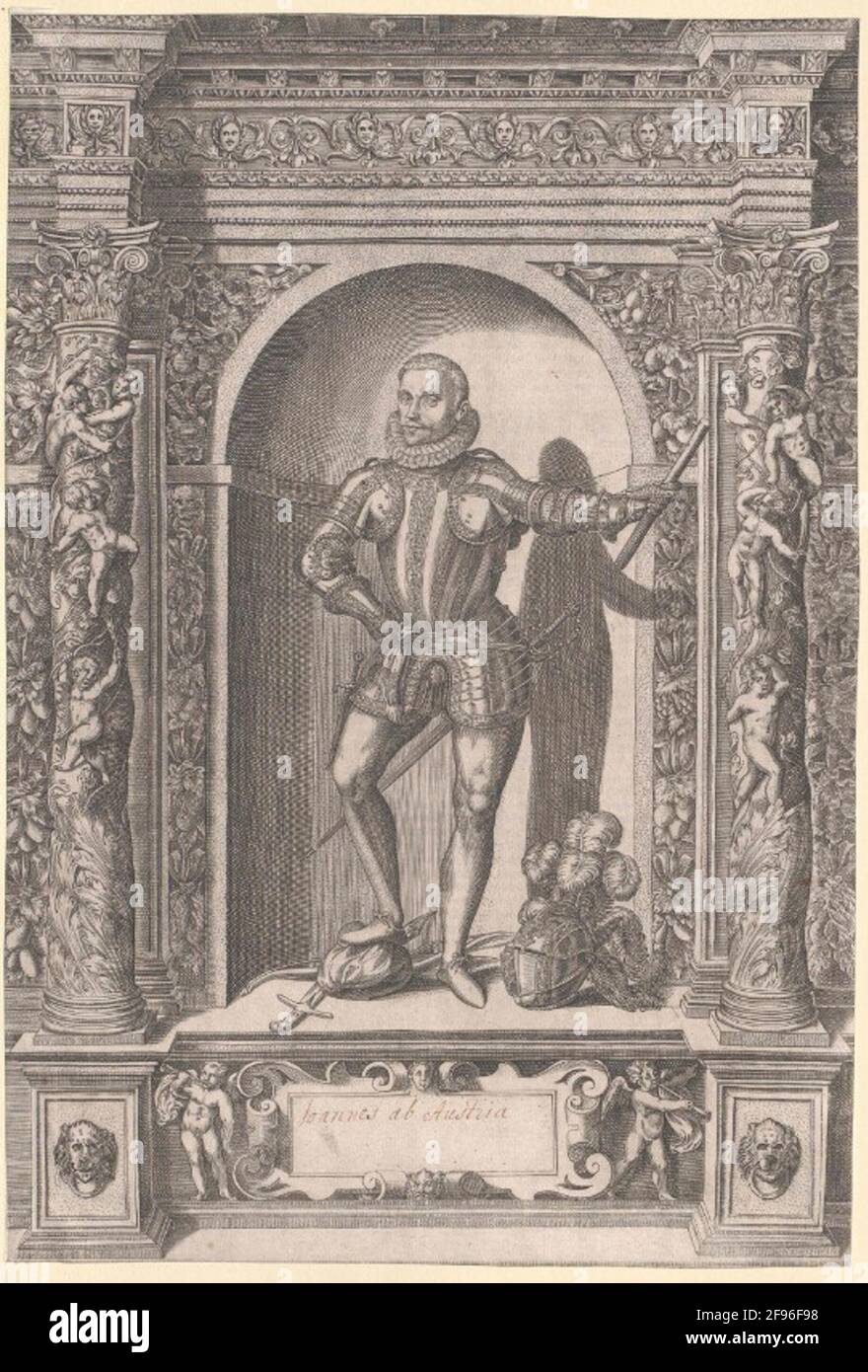 Juan d'Austria Stecher: Constos, dominoponsov: Fontana, Giovanni Battista Banque D'Images
