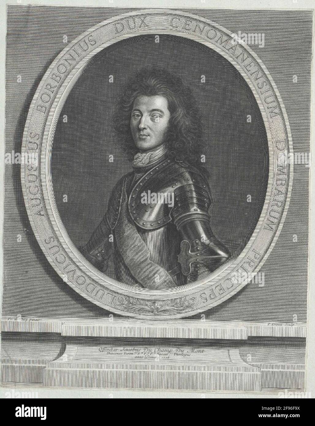 Bourbon, duc du Maine, Louis I. Auguste de. Banque D'Images