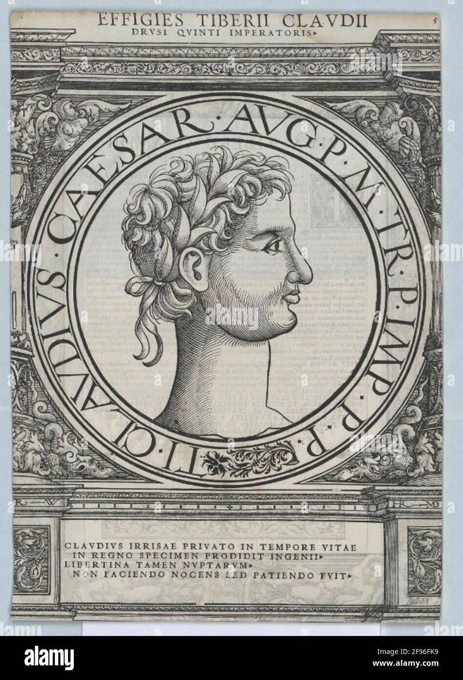 Claudius, empereur romain. Banque D'Images