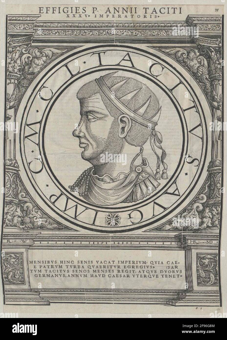 Tacitus, empereur romain. Banque D'Images