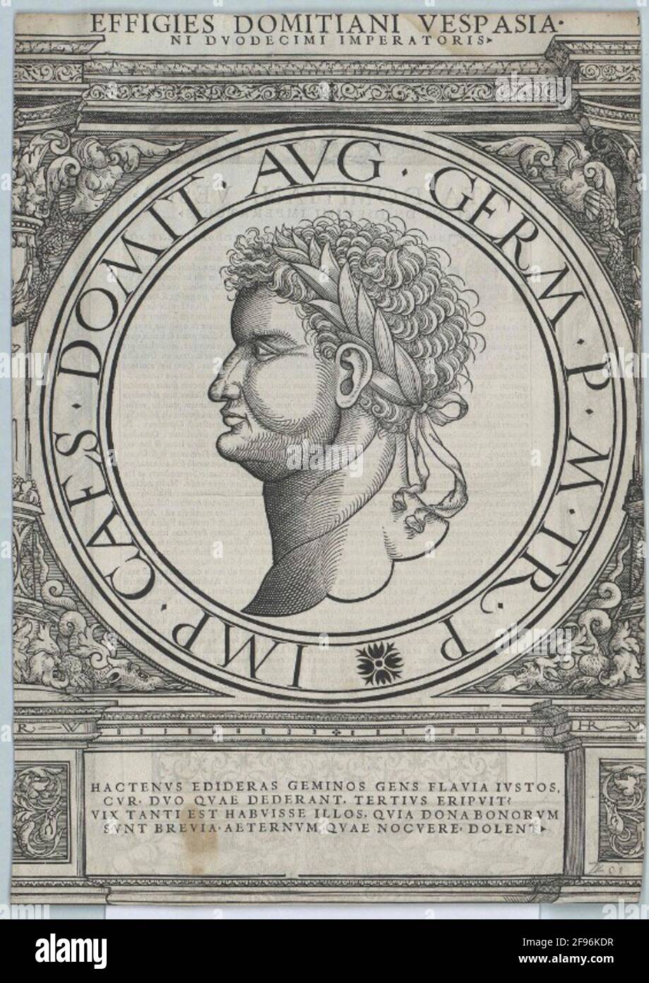 Domitian, empereur romain. Banque D'Images