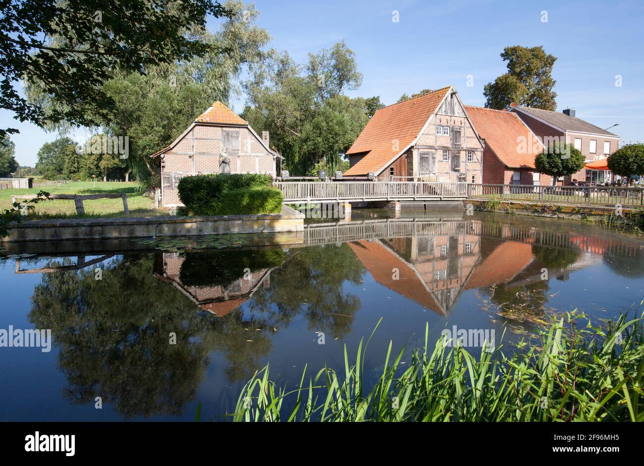 Moulin à eau historique, Nienborg Banque D'Images