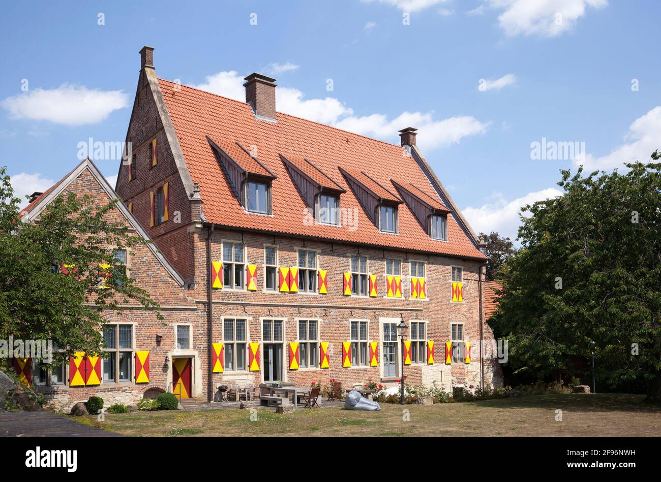 Burgmannshoefe, Horstmar Banque D'Images