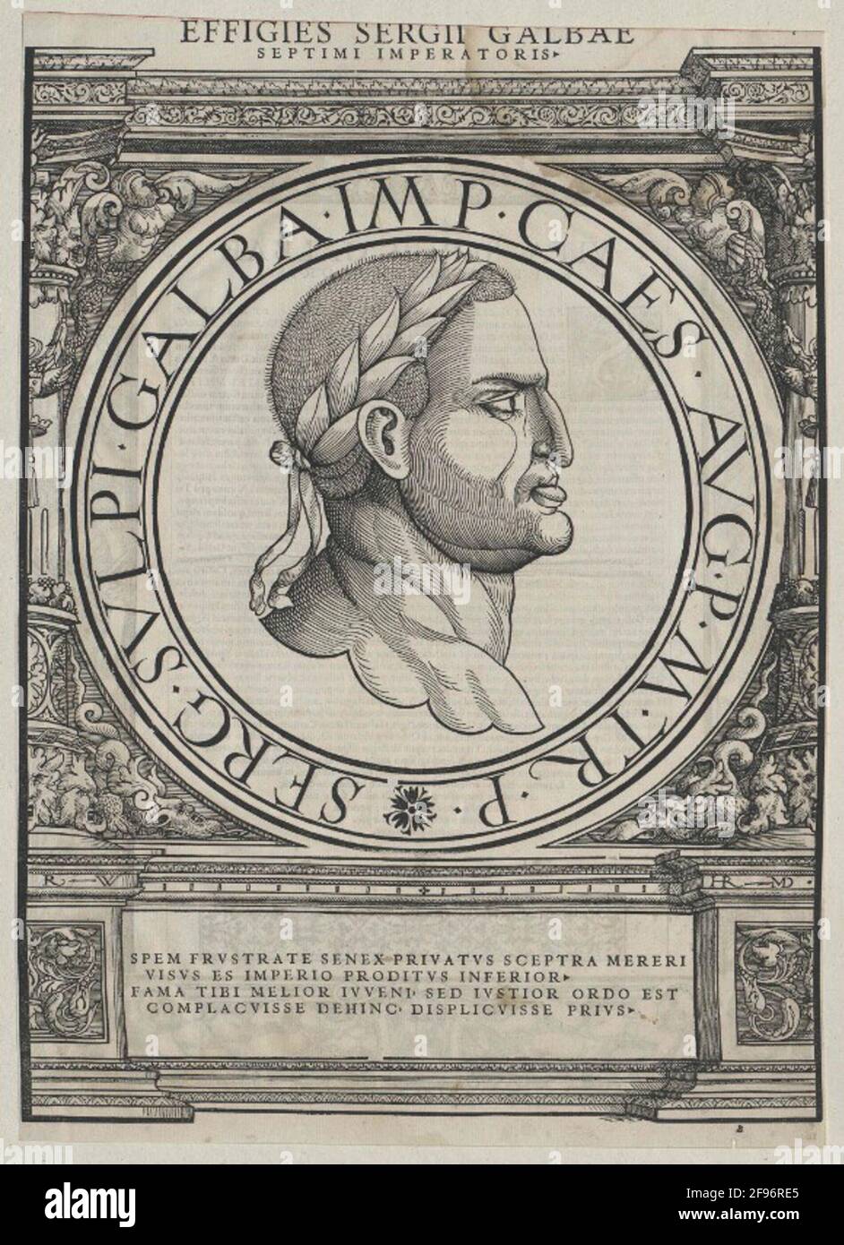 Galba, empereur romain. Banque D'Images