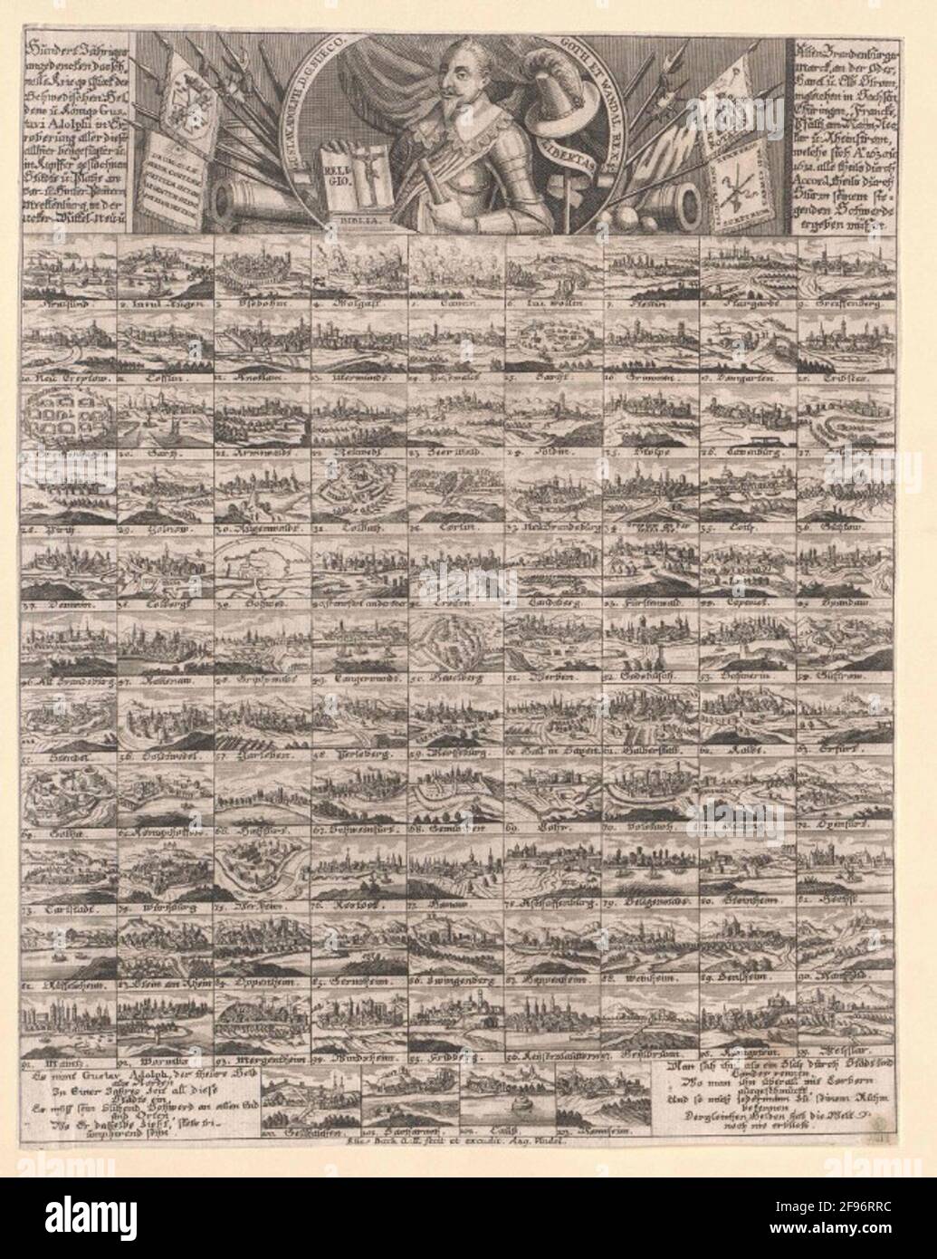 Gustav II Adolf, roi de Suède. Banque D'Images